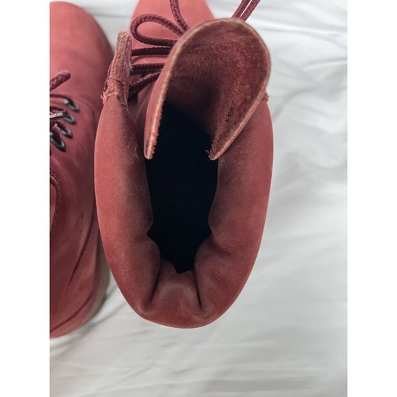 Timberland Women's Red Lace-Up Boots - Picture 13 of 16